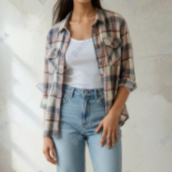 Thread & Supply | Plaid Button Down Shirt | Fall Cozy - Picture 1 of 4